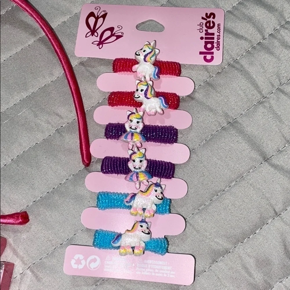 NWT Claire’s bundle unicorn